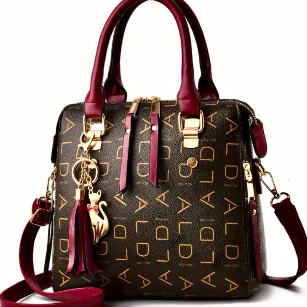 NWOT-Elegant Fashion Top Handle/Classic Satchel Bag/Crossbody Shoulder Purse